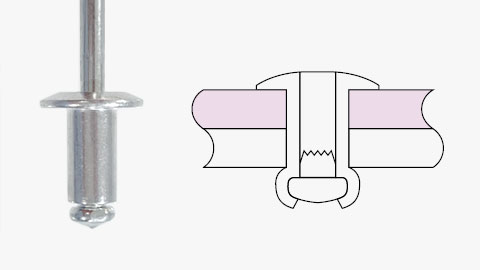 ブラインドリベット スタンダードタイプ(丸頭)