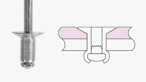 ブラインドリベット スタンダードタイプ(皿頭)