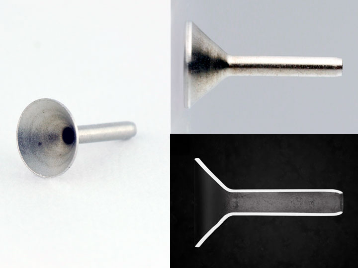 先端部肉厚0.05mm。医療業界向け製品