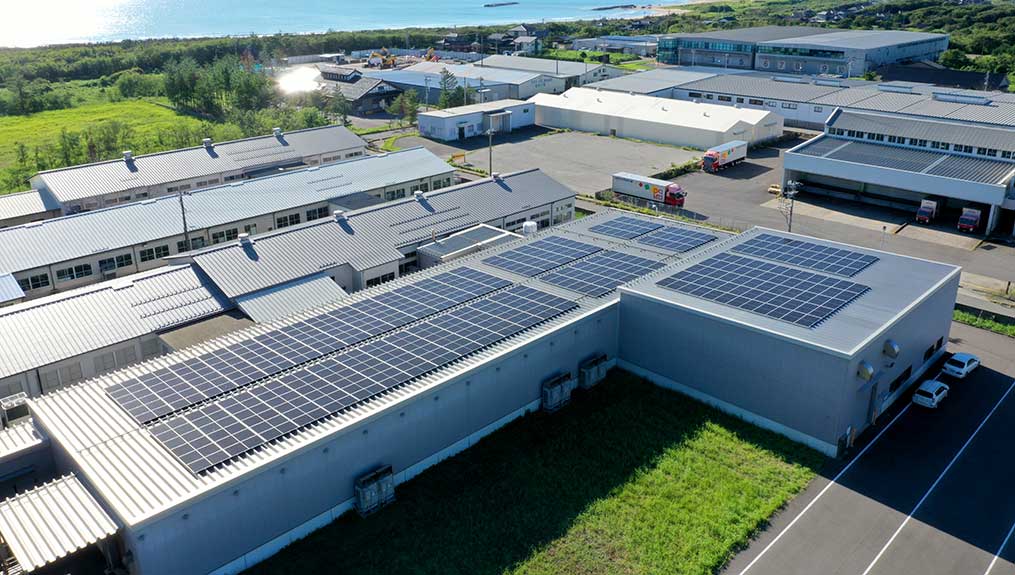 太陽光発電設備（能登工場）